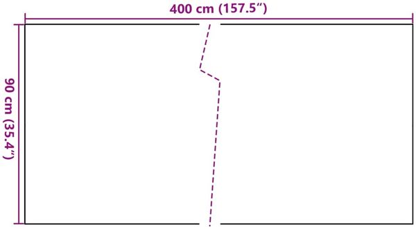 vidaXL Balkon-Sichtschutz Anthrazit 400x90 cm Poly Rattan 156239 Bild 8