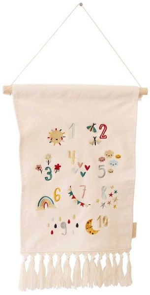 PAPIERDRACHEN Wandteppich Wanddekoration für Kinder aus Stoff - Kinderzimmer - Boho Wandteppich