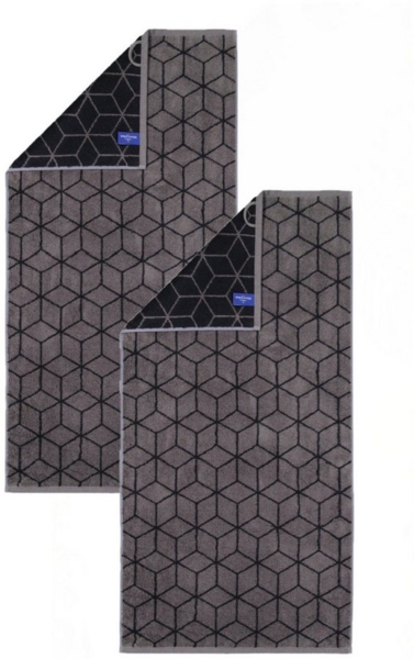 2 Stück Villeroy & Boch Handtuch Coordinates 2557-79 graphit 50x100