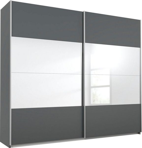 rauch Schwebetürenschrank Quadra mit Spiegelelementen
