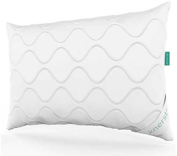 KNERST Kopfkissen Microfaser KomfortFlex Kopfkissen, Füllung: 100% Polyester, Seitschläfer, Rückenschläfer, Bauchschläfer, Reißverschluss für Füllung-waschbar-allergikerfreundlich,flauschig