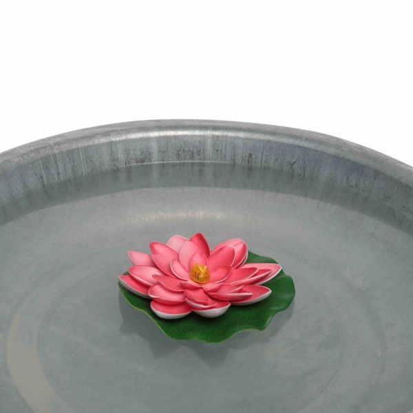 Deko-Rose schwimmend pink Ø 15 cm