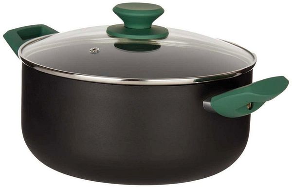Kasserolle Schwarz Grün Ø 24 Cm Aluminium (4,5 L)