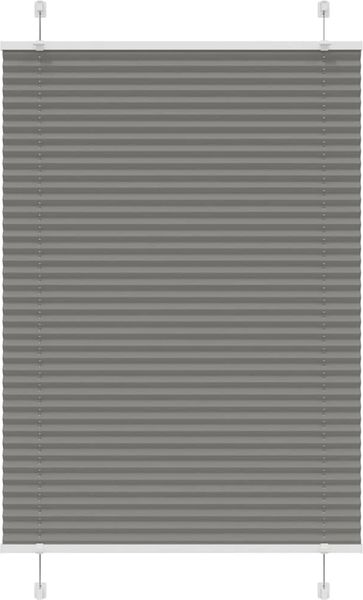 vidaXL Plissee Anthrazit 95x150 cm Stoffbreite 94,4 cm Polyester 4015091