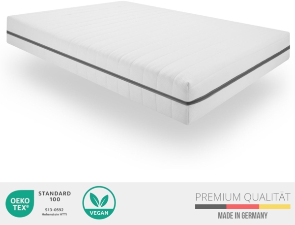Kaltschaum Matratze 90x200, Höhe 18cm, Orthopädische 7 Zonen Matratze, Härtegrad H3 H4 Bild 2