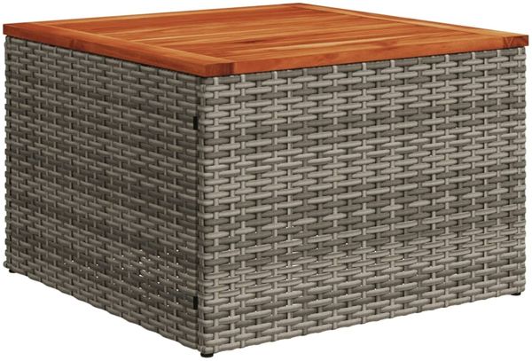 vidaXL 10-teiliges Gartensofa-Set mit Kissen, grau, Polyrattan 3226068 Bild 6