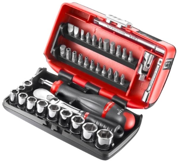 Facom Steckschluessel-Set 1/4Z Zoll 38-tlg