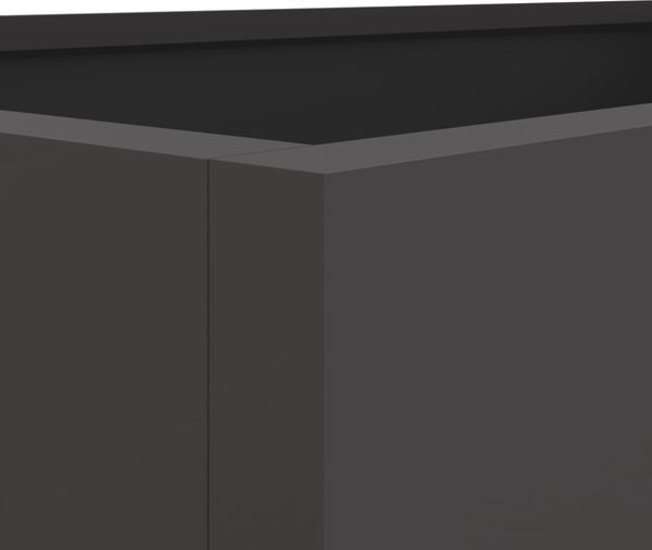 vidaXL Pflanzkübel Schwarz 62x47x46 cm Stahl 841601 Bild 8