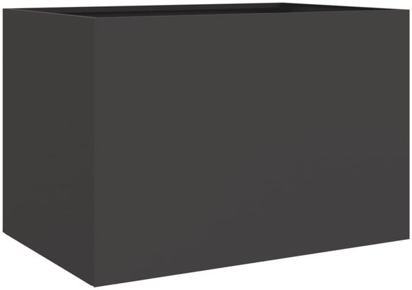 vidaXL Pflanzkübel Schwarz 62x47x46 cm Stahl 841601 Bild 7