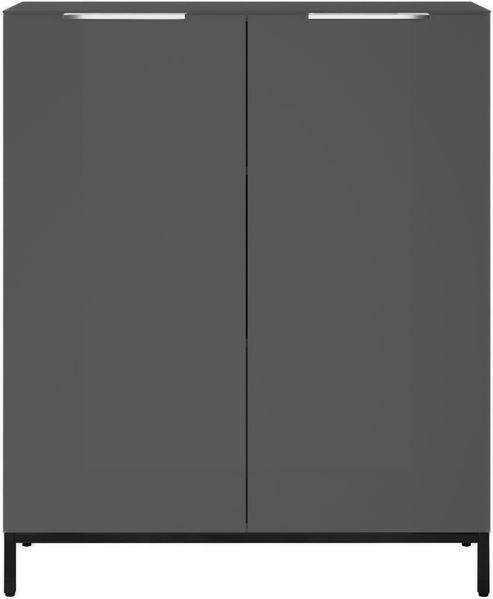 Kommode >Santorin< inkl. Gestell, in Anthrazit - 90x112x40cm (BxHxT)