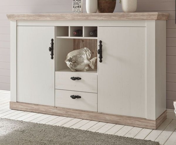 Imv 'Rovola' Sideboard, Pinie weiß Landhaus 168 x 104 cm