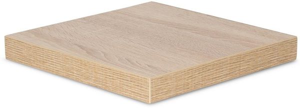 Levandeo® Wandregal, Eckregal 32x32cm Wandregal Holz Dekor Regal Eckboard