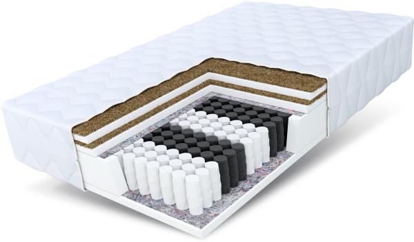 Matratze 160x200 Taschenfederkern 7 Zonen Kokos HOME DOUBLE 21 cm Premium H3 H5