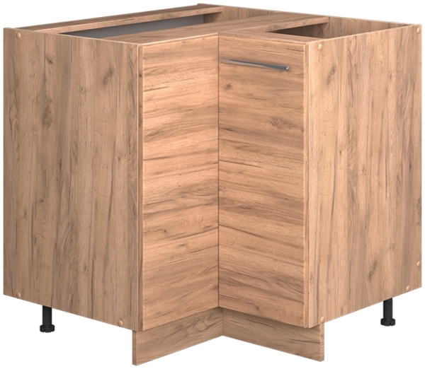 Eckunterschrank Fame-Line Goldkraft Eiche 80.5 cm , AP Anthrazit Vicco