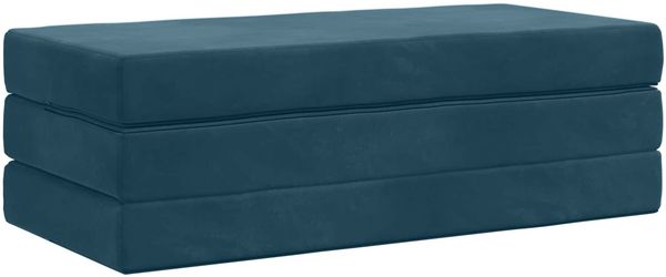 vidaXL Klappsofa Bett 120 x 67 x 45 cm Blau 900214 Bild 3