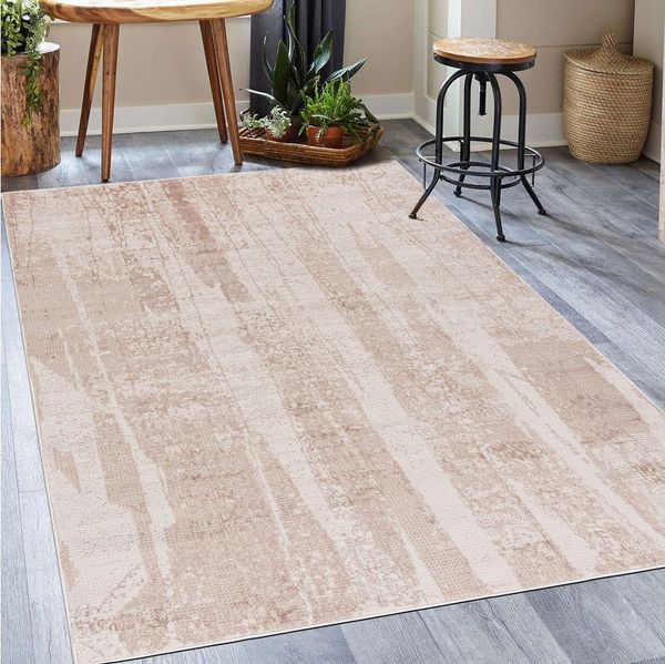 Mazovia Designteppich Modern Stilvoll Teppich Rechteckiger Weich Teppich für Wohnzimmer Grau, 80 x 150 cm, Fußbodenheizung