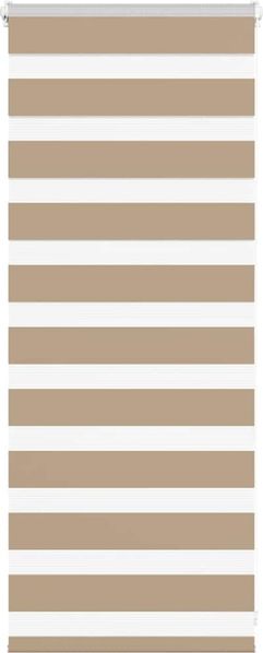 vidaXL Doppelrollo Sandbraun 60x100 cm Stoffbreite 55,9 cm Polyester 4014513