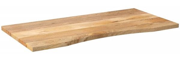vidaXL Schreibtischplatte mit Aussparung 120x60x2,5cm Massivholz Mango 370203 Bild 2