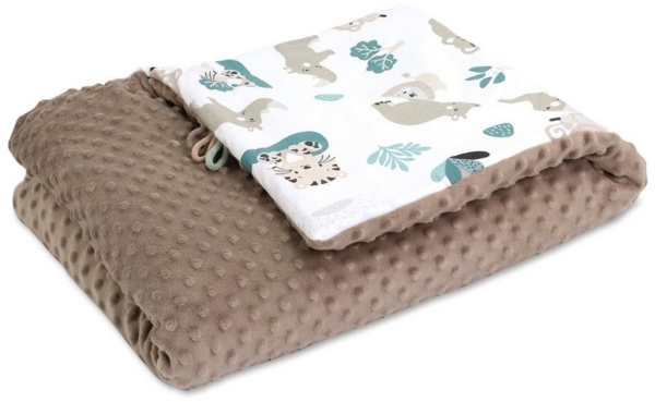 Wohndecke Kinderwagendecke Baby Winter mit Minky 75x100 cm - Kinderdecke, Totsy Baby