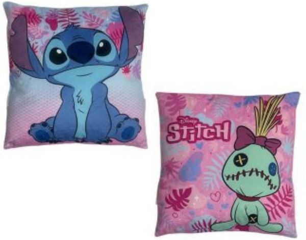 Disney Lilo & Stitch Dekokissen (1 Stk.) aus weichem Polyester für Alltag und Freizeit 38 × 38 cm