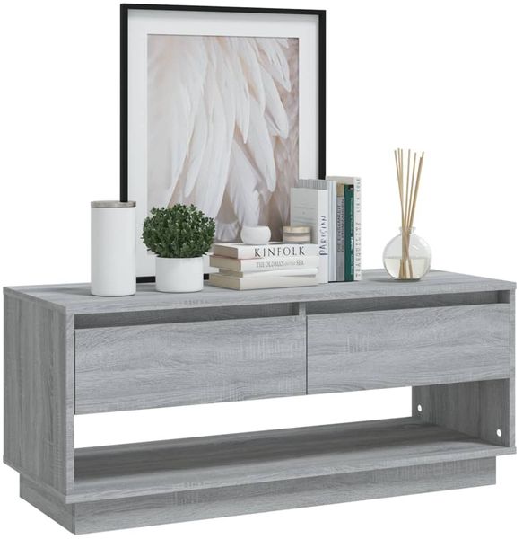 vidaXL TV-Schrank Grau Sonoma 102x41x44 cm Holzwerkstoff 812973 Bild 4