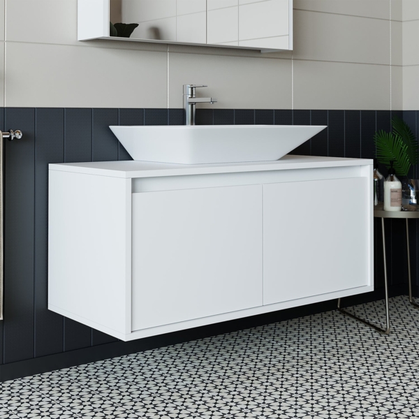 Roomart Atlantic, Waschbecken mit Unterschrank 100 cm, in 5 Farben, Badezimmermöbel