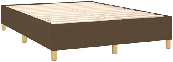 Boxspringbett mit Matratze Stoff Dunkelbraun 140x190 cm, Härtegrad: H2 [3128840] Bild 4