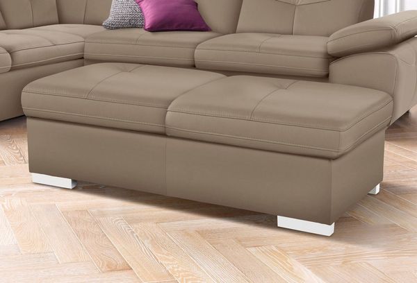 exxpo - sofa fashion Hocker Spring Bankhocker, guter Sitzkomfort und tolle Verarbeitungsdetails, aus Luxus-Microfaser +Simply Clean - für besonders einfache Reinigung!