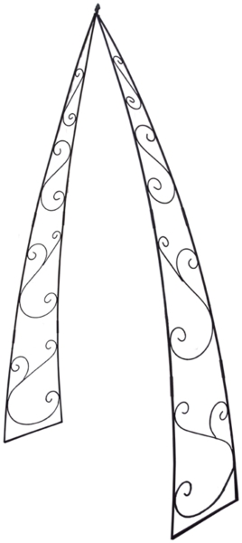 Rosenbogen Lilia ca. 230 cm - Gartendekoration