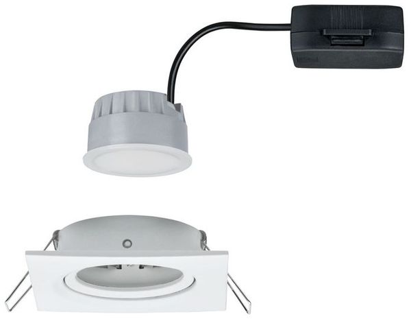Paulmann No. 93489 Einbauleuchte LED Coin Nova eckig 6W Weiß matt 3-Stufen dimmbar Bild 5
