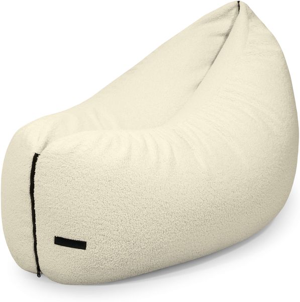 Sitzsack Clip Clap 115, Bezugstoff - Teddy, 100% Polyester, Cream, 75x115x90