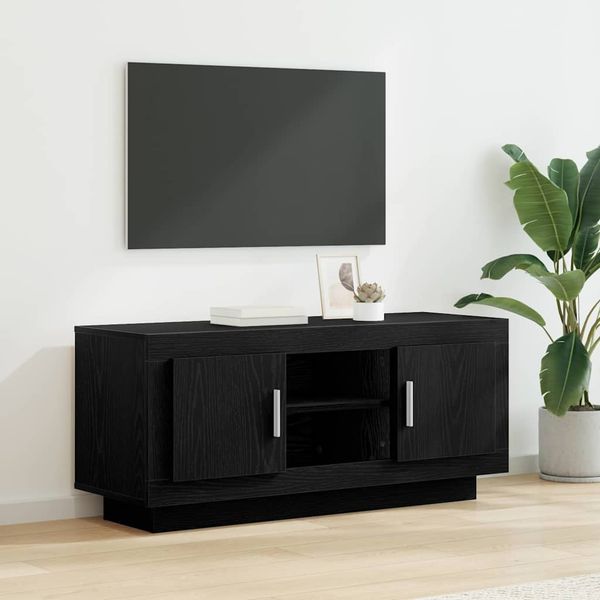 vidaXL TV-Schränk Schwarz Eichen-Optik 102 x 35 x 45 cm Holzwerkstoff 880533