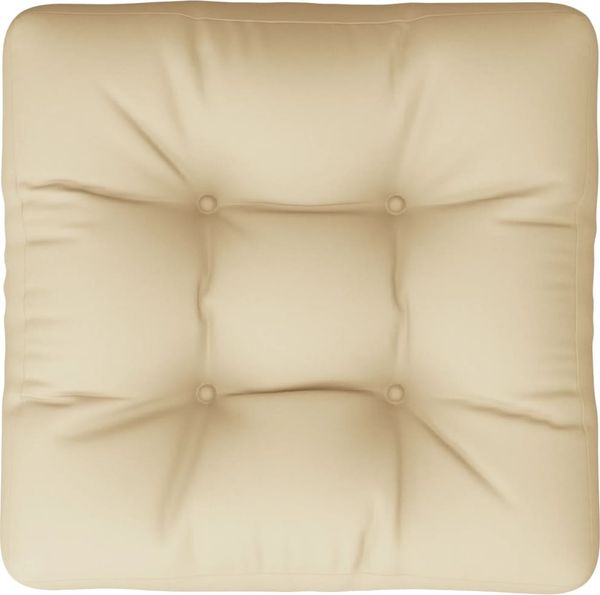 vidaXL Palettenkissen Beige 60x60x12 cm Stoff 360450 Bild 6