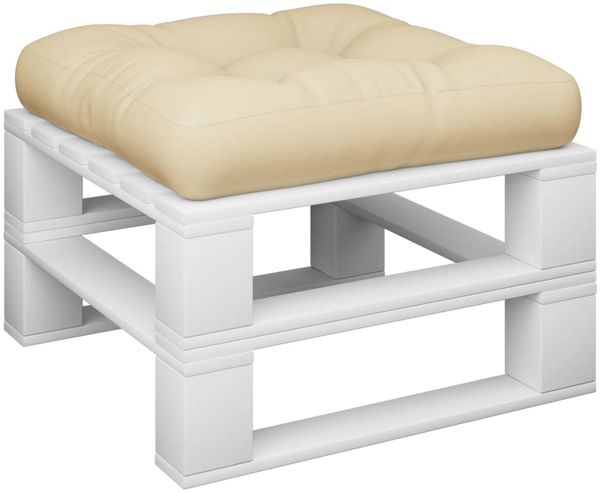 vidaXL Palettenkissen Beige 60x60x12 cm Stoff 360450 Bild 3