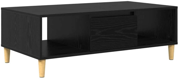 vidaXL Couchtisch Schwarz Eichen-Optik 103,5 x 60 x 35 cm 875121