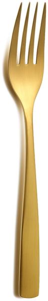 COMAS 6099 Kuchengabel BARCELONA GOLD Edelstahl 18/10 / PVD-Beschichtung / Gold-Finish