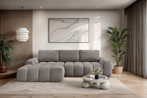OTTO home Ecksofa AZITA L-Form, 270 cm - OTTO. Verlässliche Qualität, wahlweise als Schlafsofa m. Bettkasten, Bubble-Optik