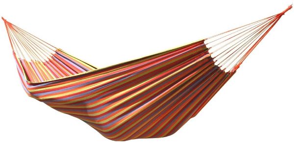 MacaMex Doppelhängematte Brasil Comfort Primavera aus Baumwolle, multicolor, 160x390 cm