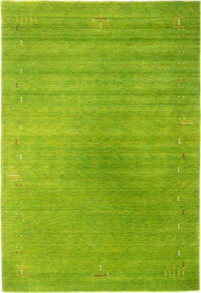 Gabbeh Teppich - Indus »Fenth« 140 x 70 cm - grün