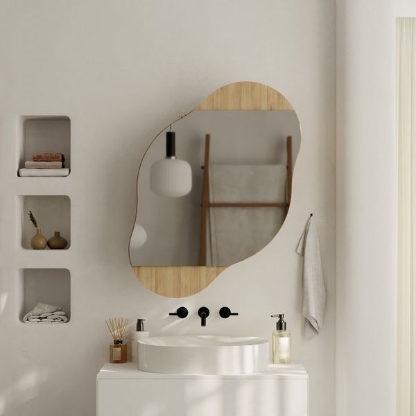 Decortie Badezimmerspiegelschrank Cloud Spiegel Speicher 75 x 60 x 13 cm