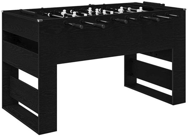 vidaXL Fußballtisch Schwarz Eichen-Optik 146,5 x 74 x 85 cm 3378200