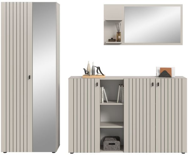 Garderobe Set 3-tlg. Loreno in kaschmir 235 cm Bild 2