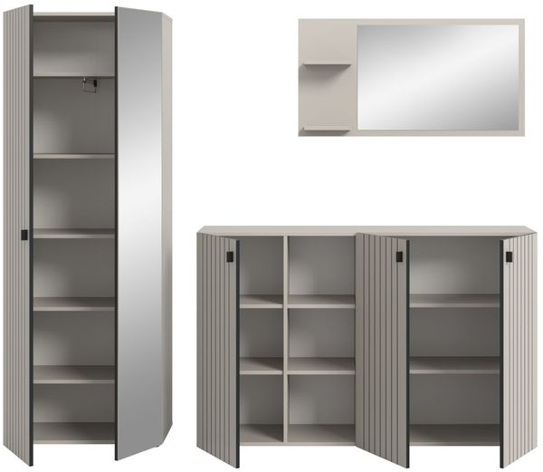 Garderobe Set 3-tlg. Loreno in kaschmir 235 cm Bild 6