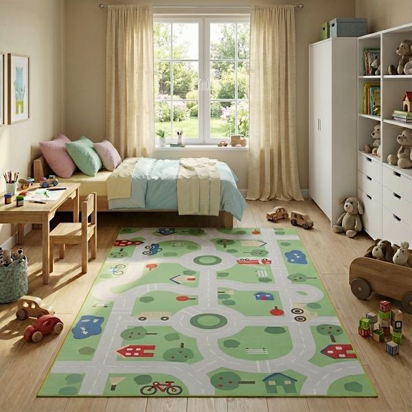 Tapiso Kinderteppich SNOOKI, rechteckig, Höhe: 5 mm, Bunter Kinderteppich, weich, robust und leicht zu reinigen