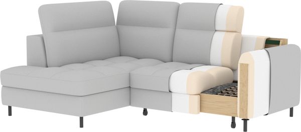 Eltap Barea Ecksofa (Manhattan 03) Seite links Bild 12