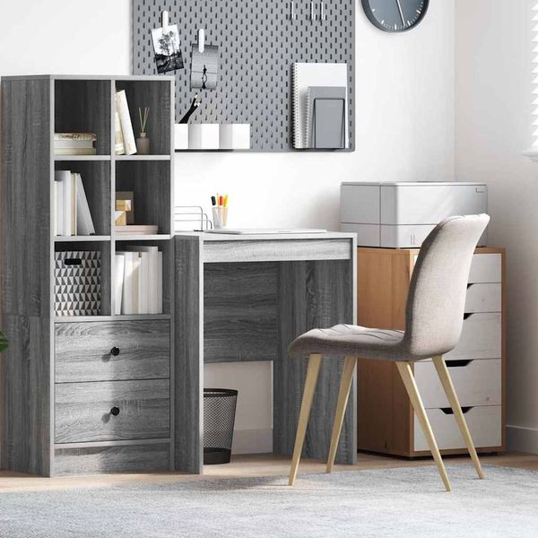 vidaXL Schreibtisch Graues Sonoma 60 x 50 x 76 cm 869415