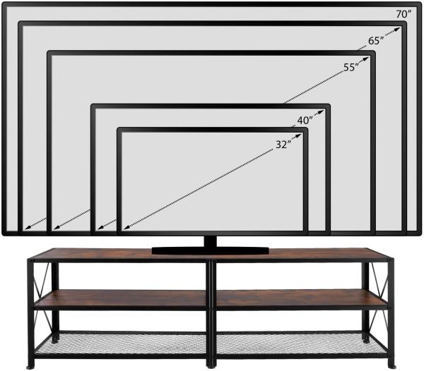 tectake Lowboard TV-Regal (TV-Schrank, Montagematerial, Montageanleitung), Industrial Style