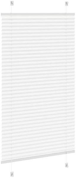 vidaXL Plissee Weiß 80x100 cm Stoffbreite 79,4 cm Polyester 4015479 Bild 4