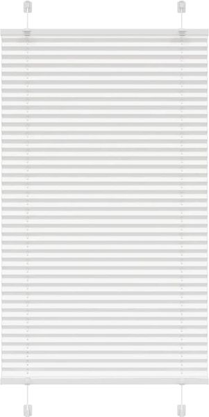vidaXL Plissee Weiß 80x100 cm Stoffbreite 79,4 cm Polyester 4015479