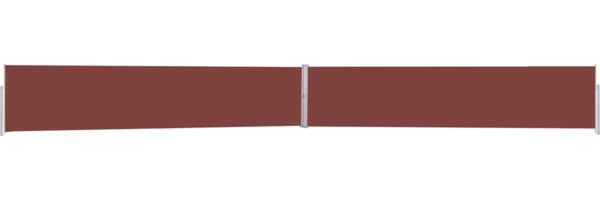 vidaXL Ausziehbare Seitenmarkise 170x1200 cm Braun 313396